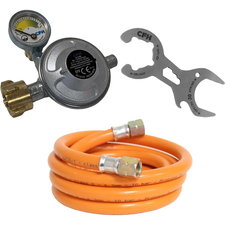 3-teiliges Set für Gasgrill & Camping