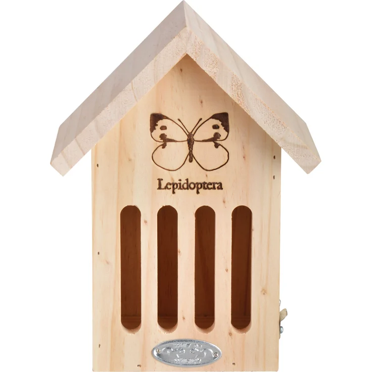 Esschert Design Schmetterlings Haus mit Silhouette Insekten Hotel Nist kasten