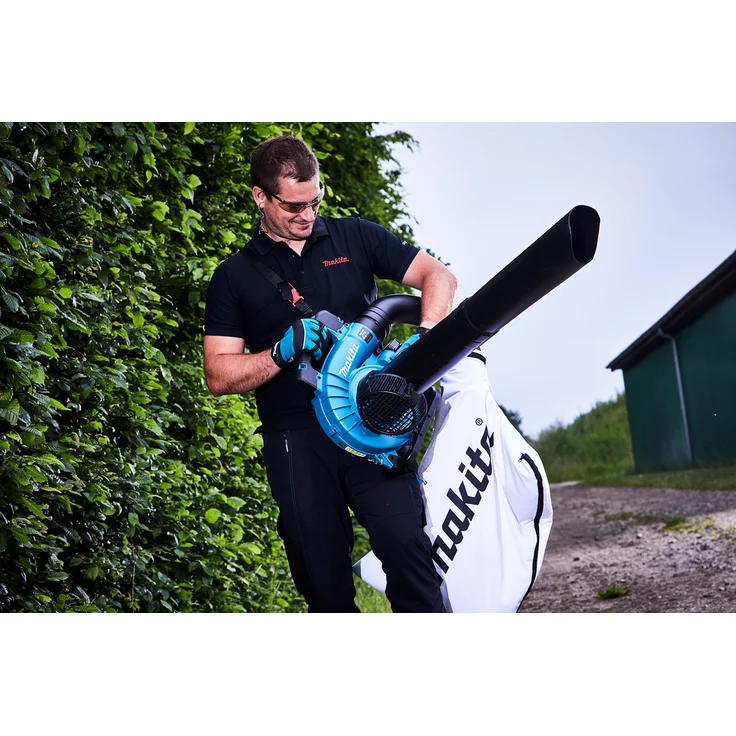 Makita DUB363PT2V Akku-Laubbläser-Sauger 2x18 V - 5,0 Ah, 2 Akkus plus Doppelladegerät, 36 V, Petrol Häckselfunktion – Bild 8