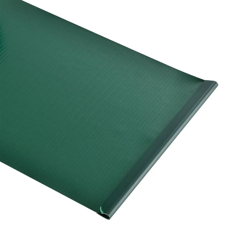 Juskys PVC Sichtschutzstreifen Doppelstabmatten Zaun - 35m x 19 cm - 30 Befestigungsclips - grün - Zaunfolie Sichtschutz Windschutz Garten Gartenzaun – Bild 9