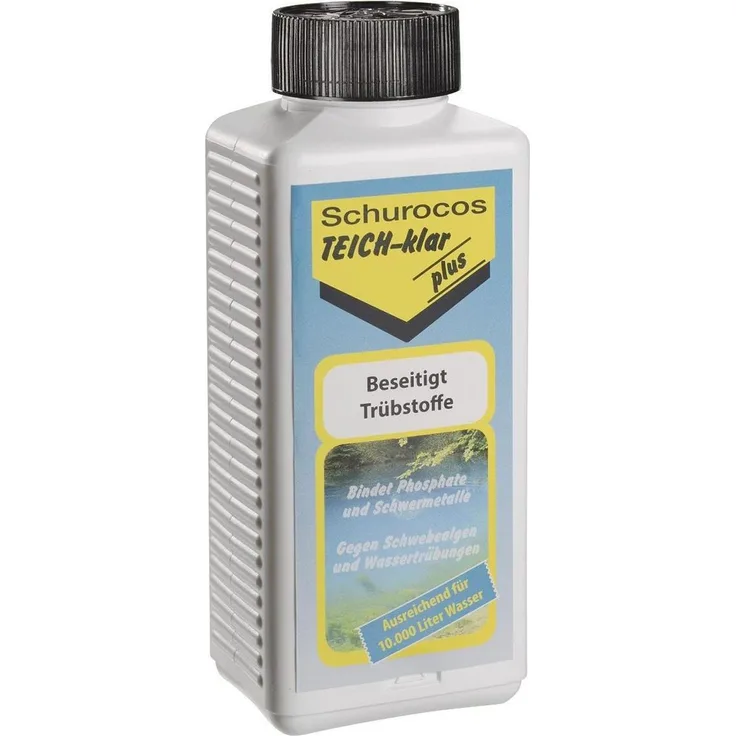 Schuroco TEICH-klar plus Algenvernichter Teichpflege 500ml Flasche 201402