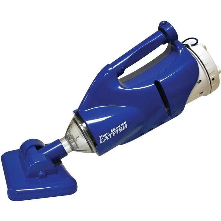 Water Tech POOL BLASTER Catfish batteriebetriebener wiederaufladbarer Staubsauger für Schwimmbad und Spa, Handsauger mit Saugkopfbreite 19cm
