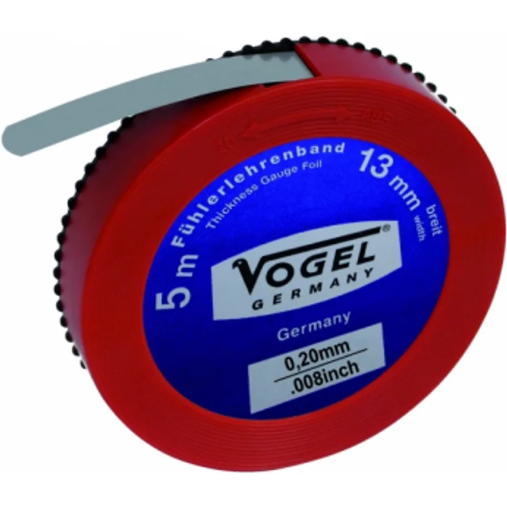 Vogel Germany Fühlerlehrenband 5 Meter Messbereich 0,20 mm gehärteter Federstahl