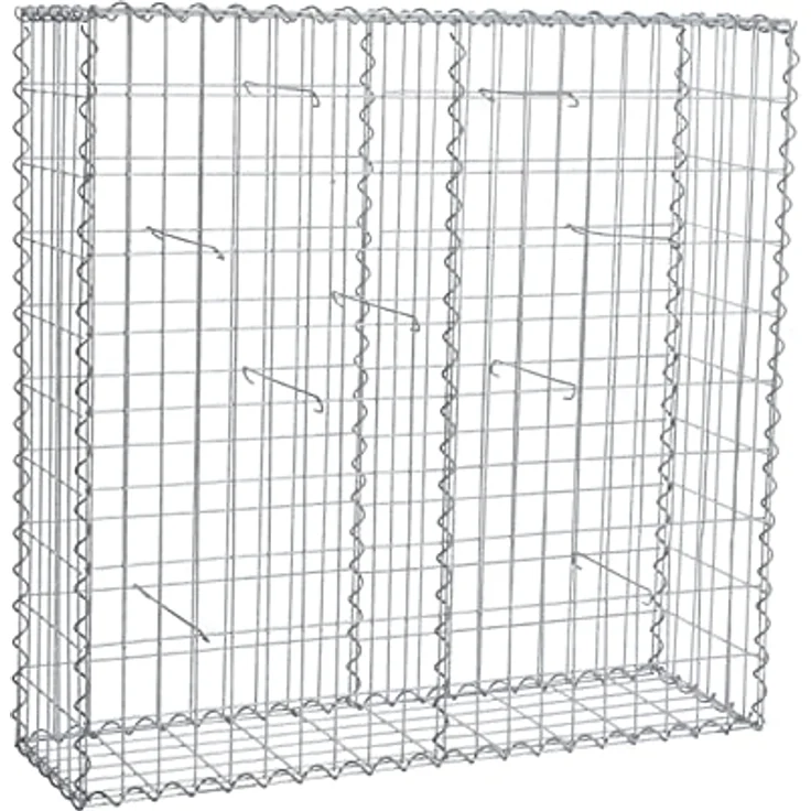 Gabione Steingabionen Steinkorb Gabionen Wand Drahtkorb 100 x 100 x 30 cm – Bild 1