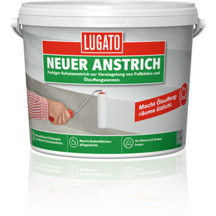 Lugato Neuer Anstrich platingrau 5,0l Nr. 5360 Oberflächenschutz Versiegelung Bö