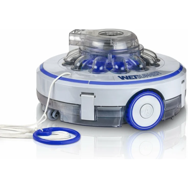 Gre Poolroboter mit aufladbarer Batterie, Pools bis 7 x 5 m, 36 m³/h Filterleistung, 26 W, 16 m/min, 3,7 kg Poolboden kabellos – Bild 1