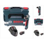 Bosch GWB 12V-10 Akku Winkelbohrmaschine 12V 11Nm + 1x Akku 3,0Ah + Ladegerät + L-Boxx