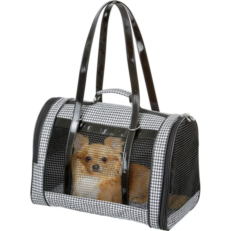 Karlie Tragetasche Pepita Bag 42x24x30 cm schwarz-weiss