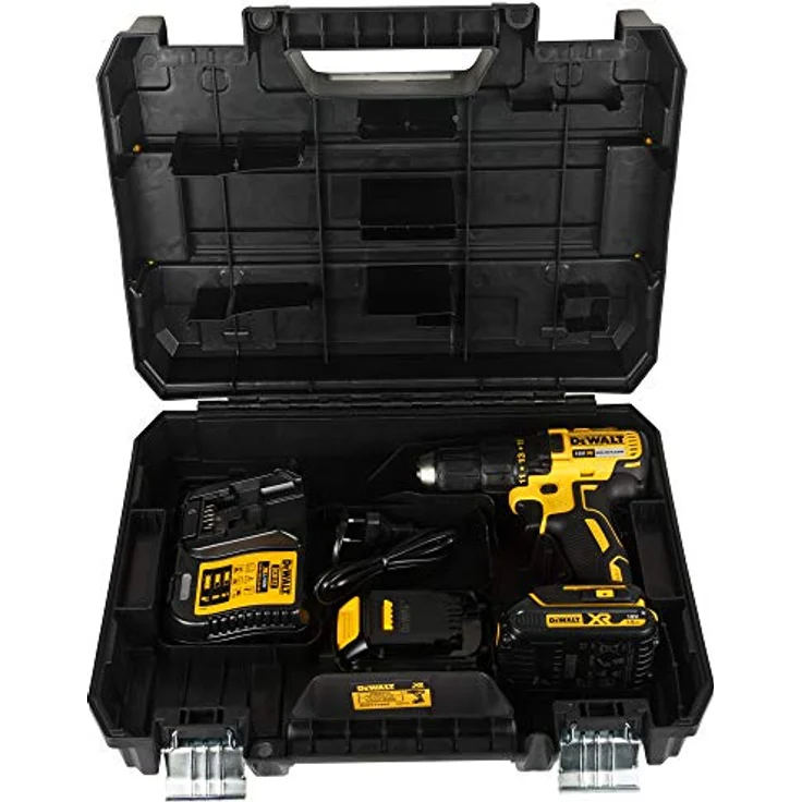 Dewalt Akku-Bohrschrauber (18V, 1.5 Ah, bürstenlos, mit Zwei-Gang-Vollmetallgetriebe, 15 Drehmomentstufen, zwei Akkus, System-Schnellladegerät und Tstak-Box) DCD777S2T – Bild 3