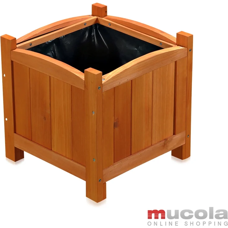 Blumentopf Blumenständer Blumenkasten eckig Blumen Dekoration Pflanztrog Holz – Bild 1