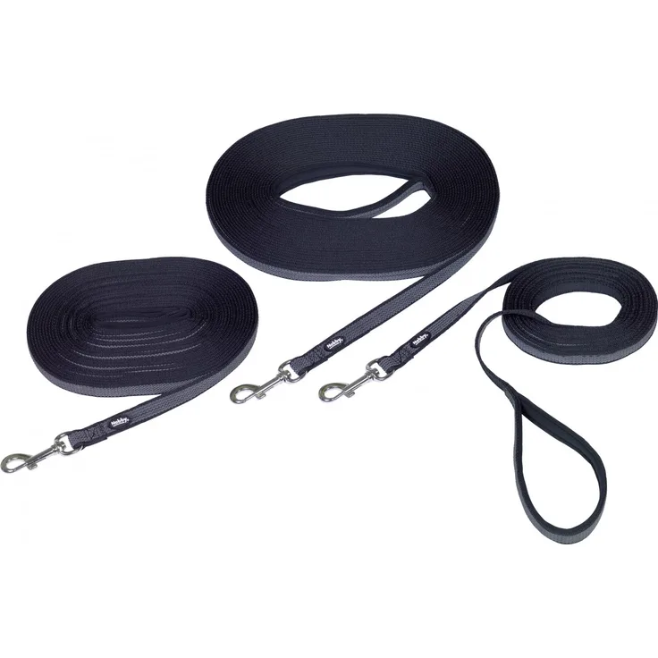 Nobby Schleppleine Anti-Slip Länge: 10 m, Breite: 17 mm, schwarz