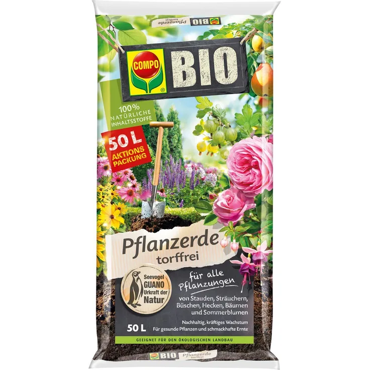 COMPO Bio Pflanzerde torffrei 50L