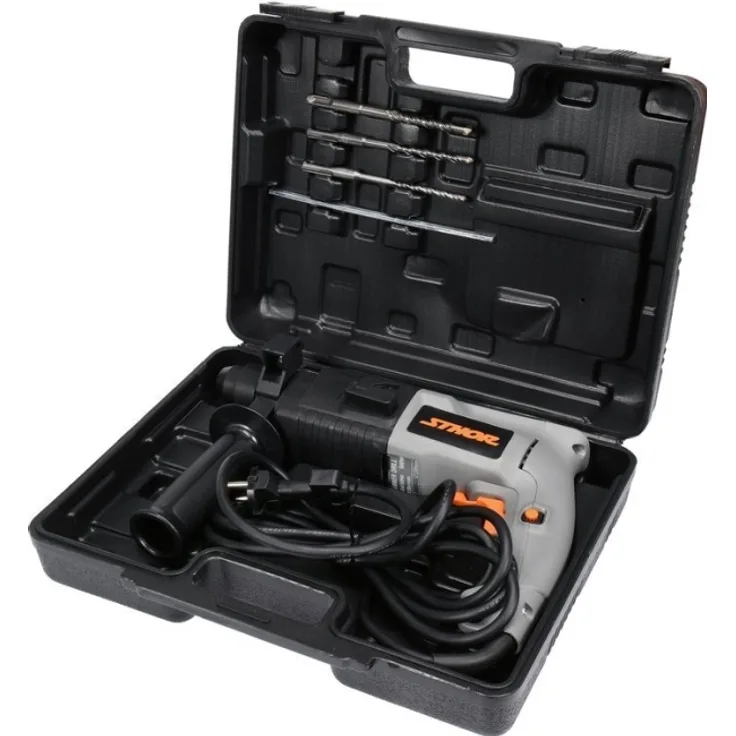STHOR Rotary hammer 500W SDS-Plus 850 rpm. 2 functions and accessories (79049)