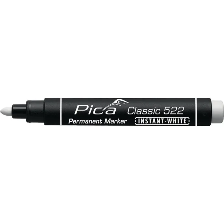 Pica Classic Permanentmarker weiß 522/52 Rundspitze 1-4 mm instant white Marker