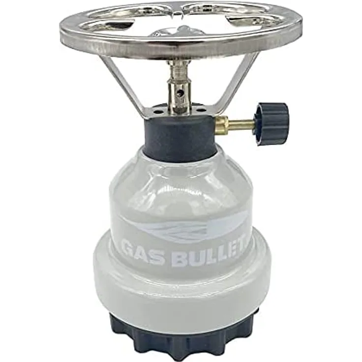 Gas Bullet Gaskocher für 190g Stechkartuschen - Butan-Propan Gas - Outdoor Camping
