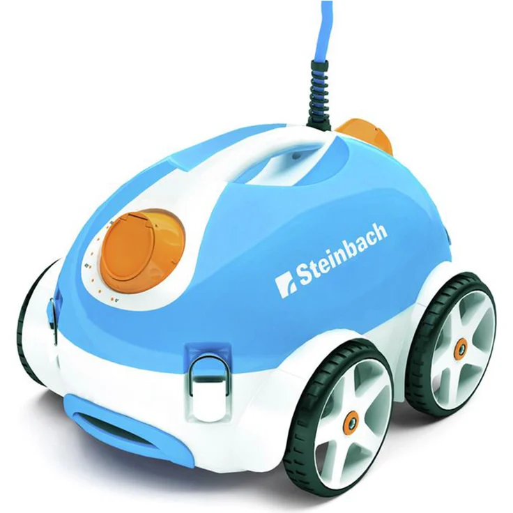 Steinbach Poolrunner Poolroboter automatischer Bodensauger Speedcleaner 21 cm Arbeitsbreite, 15 m³/h, 15 m/min, 12 m Kabellänge – Bild 1