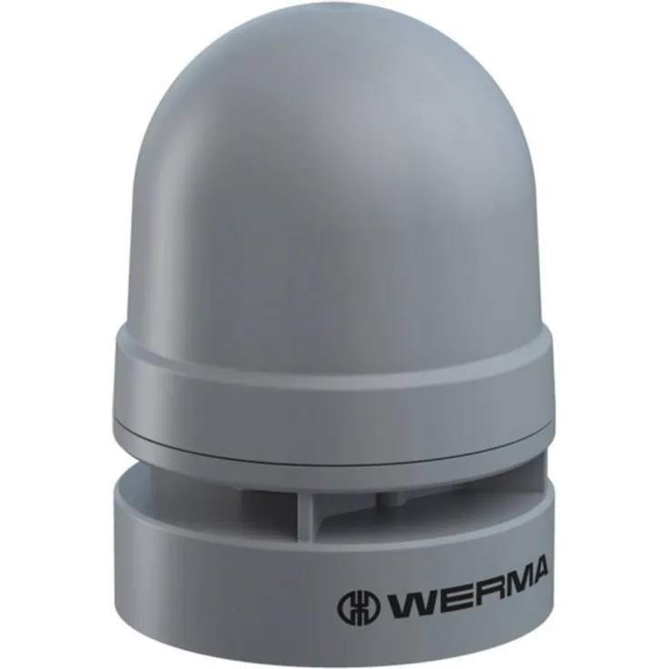 Werma Signaltechnik Signalsirene Mini Sounder Dauer-Puls 24VAC-DC GY N-A Pulstone Halvtoner 24 V 95 dB