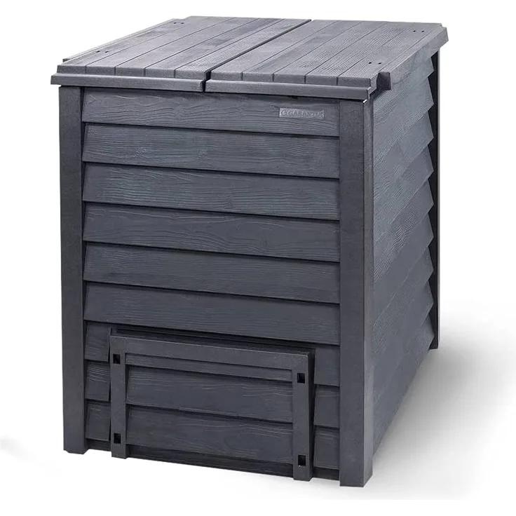 Garantia Thermo-Wood Komposter 600 l anthrazit Holzoptik