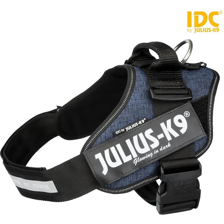 Julius-K9® IDC Powergeschirr Gr. 0 bis XXL jeans Gr. 1 (L) – Bild 1