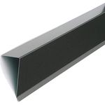Ortgangwinkel Dach-Abschluss-Blech Ortgangblech Alu Anthrazit Grau 60 x 125 mm