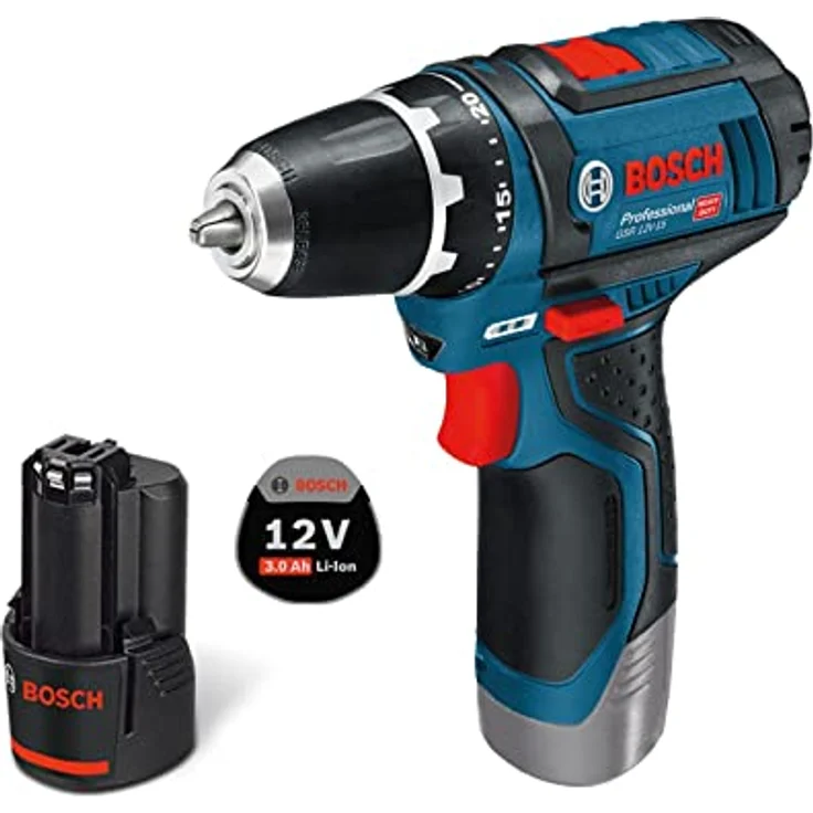 Bosch Professional Akku-Bohrschrauber GSR 12V-15 / 1x 3,0 Ah Akku – Bild 2