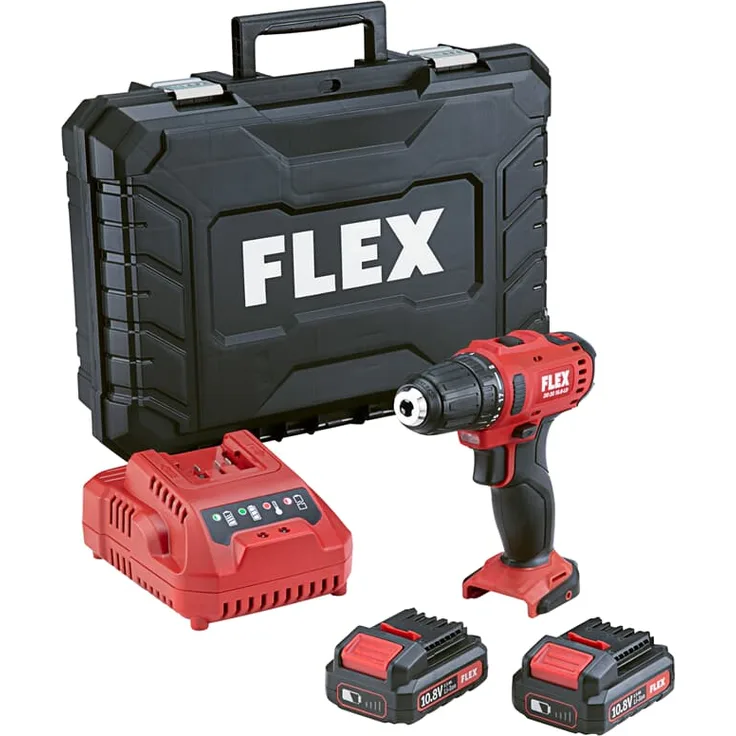 Flex Akku-Bohrschrauber DD 2G 10.8-LD 2x2,5Ah Akkus, Ladegerät, Koffer