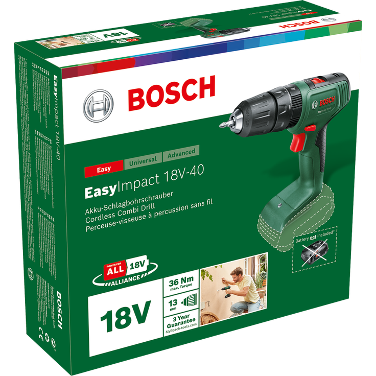 Bosch EasyImpact 18V-40 06039D8100 Power for All 18V Akku-Schlagbohrschrauber 2 Ah ohne Akku ohne Ladegerät im Karton – Bild 8