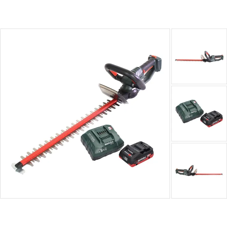 Metabo HS 18 LTX 55 Akku Heckenschere 18 V 53 cm + 1x Akku 4,0 Ah + Ladegerät