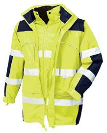 Texxor Warnschutz-Parka Toronto Gr.M leuchtgelb-marine