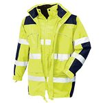 Texxor Warnschutz-Parka Toronto Gr.M leuchtgelb-marine