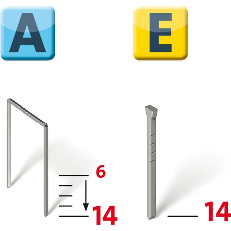 Novus Akku-Tacker J-214 im Koffer, Elektrotacker, 3.6 V Akku, LED-Arbeits-Licht, Schlagkraftregelung, Unterlademechanik – Bild 7