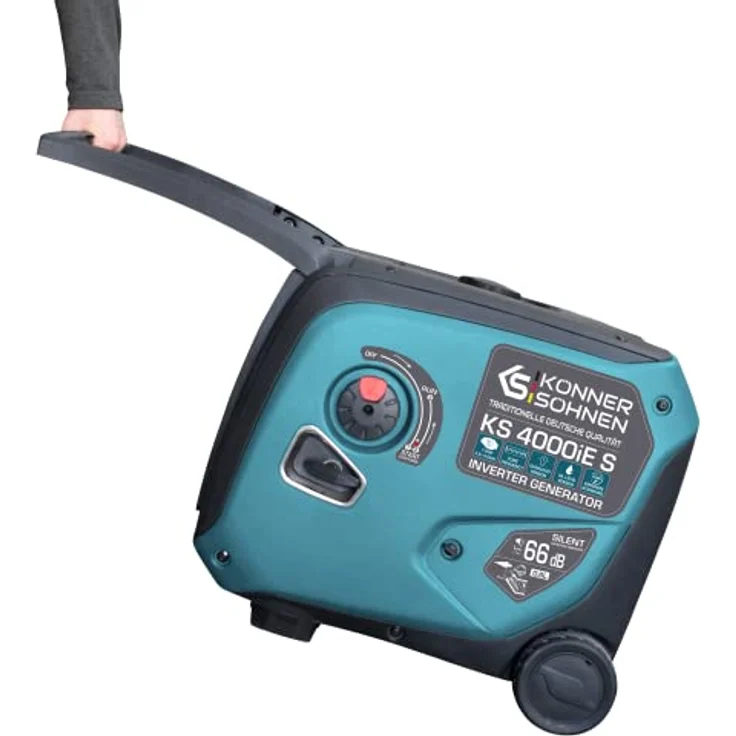 Könner&söhnen - KS 4000iE S Invertergenerator. Schalldichtes Gehäuse (68 dB Lpa 7 m). Höchstleistung 4000 W, 2x16 A (230 V), 2 USB-Anschlüsse, – Bild 8