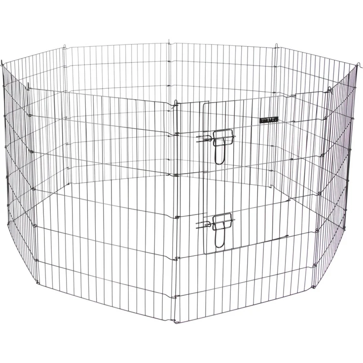 Kerbl Welpen- und Kleintiergehege 78*57cm, 8 Gitter,mit Türe – Bild 1