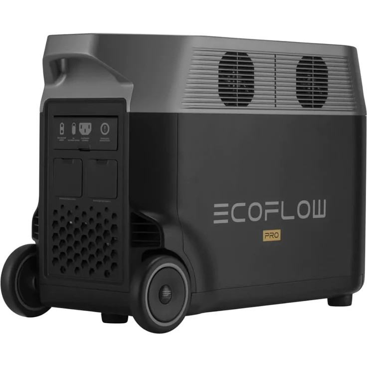 EcoFlow DELTA Pro EU Solargenerator Powerstation 230 V schwarz 45 kg, 3600 Wh Elektrostart LED-Anzeige, tragbar – Bild 3