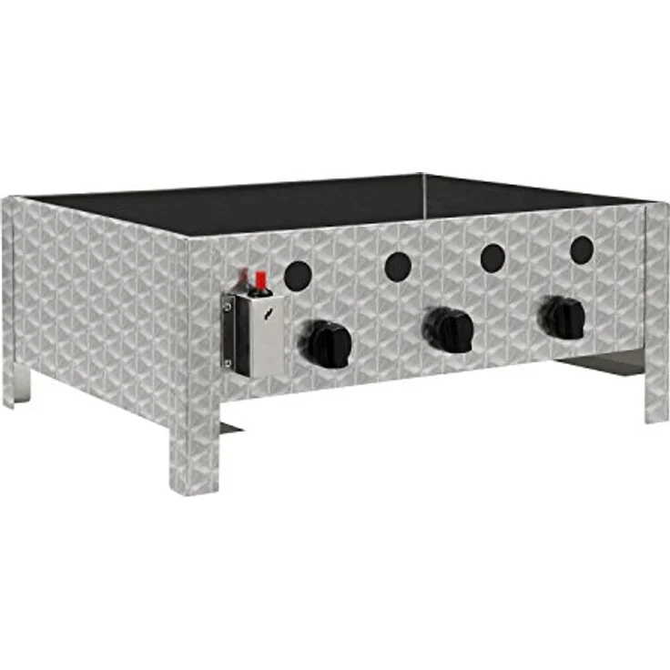 BBQ-Toro Edelstahl Gastrobräter, 3-flammig, mit emaillierter Pfanne – Bild 5