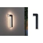 Paulmann Outdoor Solar Hausnummer 1 3000K IP44 Akku wechselbar