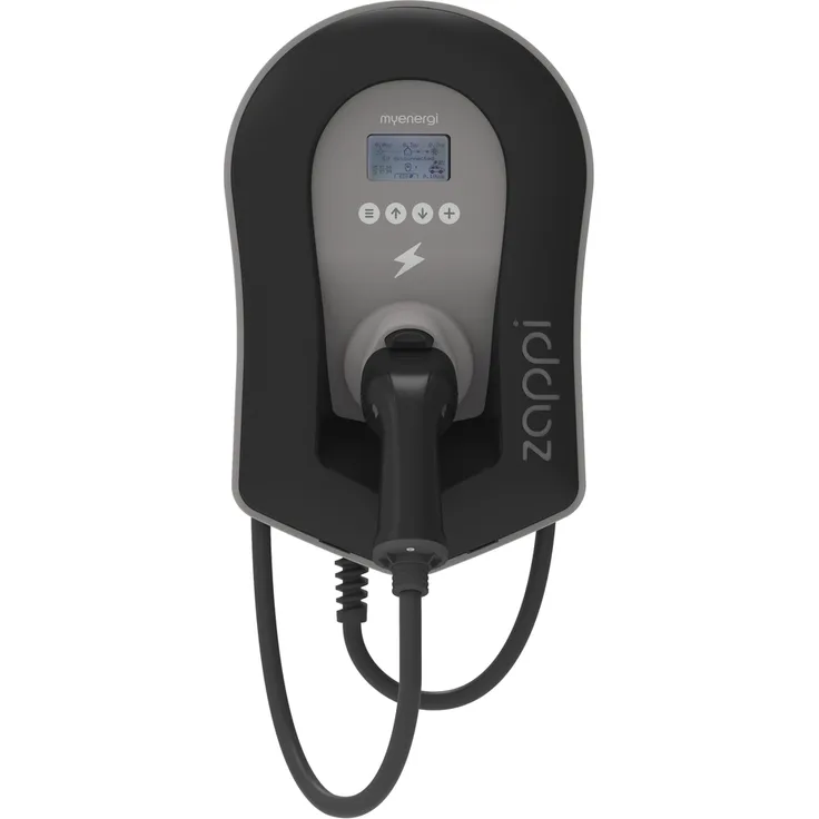 myenergi zappi Wallbox (ZAPPI-222TB), 22KW, 6,50 Meter Ladekabel, schwarz