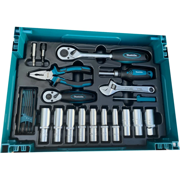 Makita E-11542 Mechaniker-Set mit Handwerkzeugen, im Makpac-Koffer, 87-teilig – Bild 4