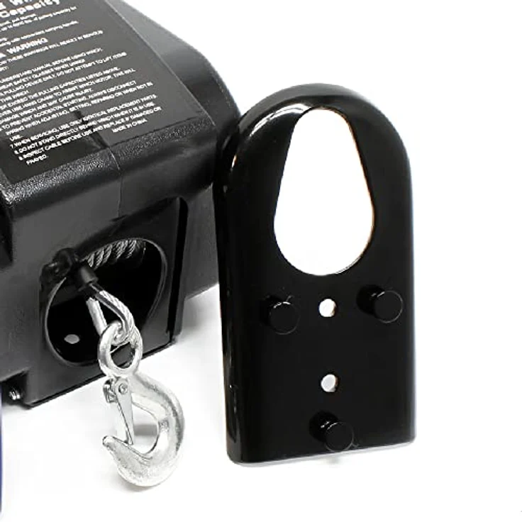 Wiltec - Elektrische Seilwinde 12V Motorwinde Seilhebezug 9,2m Stahlseil Zugkraft bis 2267kg – Bild 3