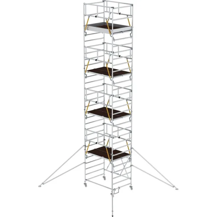 Günzburger Klappgerüst SG 1,35x2,45m mit Ausleger und Sicherheitsgeländer 9,96m AH