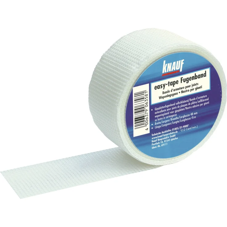 Knauf Gipsfaser-Fugenband, easy-tape, weiß, 45 m-Rolle – Bild 3