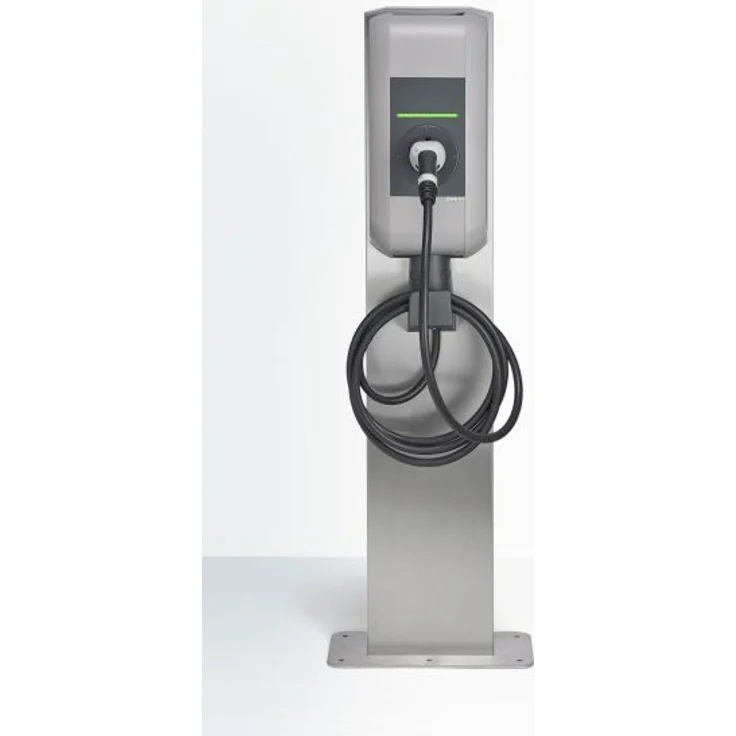 KEBA Stele Standfuß für Wallbox, silber, (HxBxT) 132,3x42,5x20 cm – Bild 3
