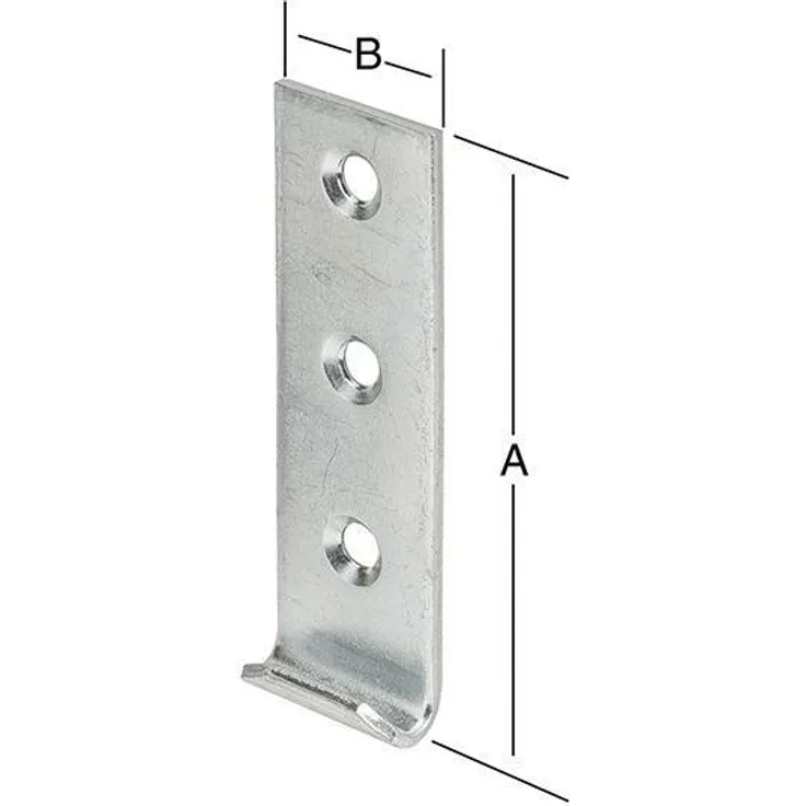 Schließhaken VORMANN gerade 46x15 mm Stahl verzinkt