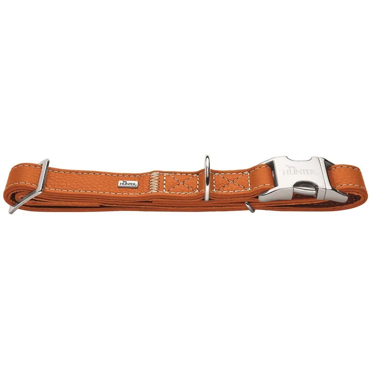 Hunter Hunde-Halsung Cannes Alu-Strong orange M