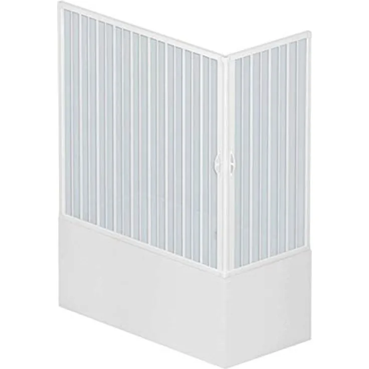 Pinto - PVC Badewannefaltwand 70x160 CM mit zentraler Öffnung Mod. Nadia