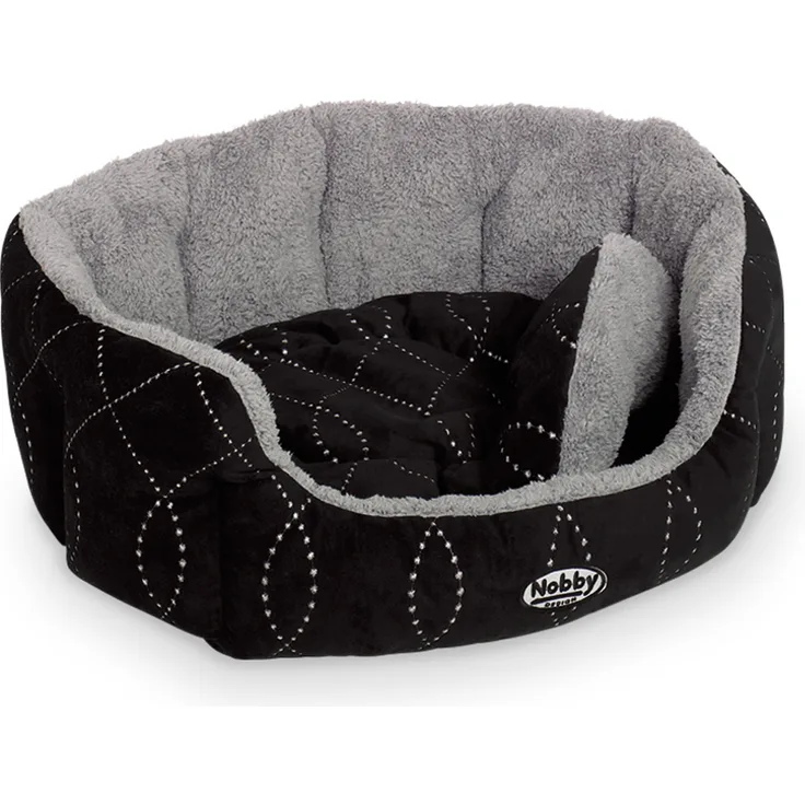 Nobby Komfort Bett CENO schwarz-grau 86 x 70 x 24 cm