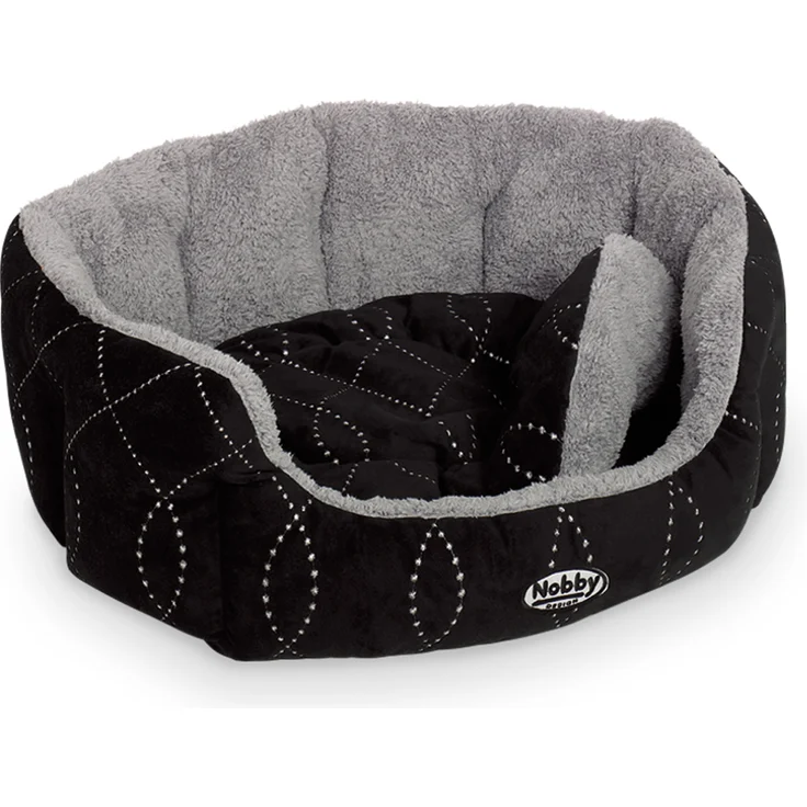 Nobby Komfort Bett CENO schwarz-grau 86 x 70 x 24 cm