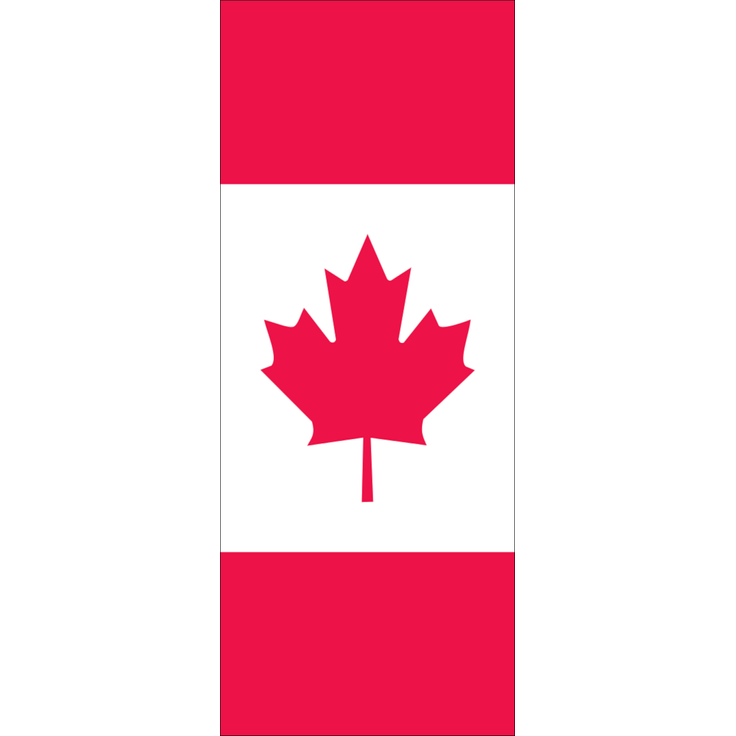 Flagge Kanada 110 g/m² ca. 300 x 120 cm mit Hohlsaum für Ausleger