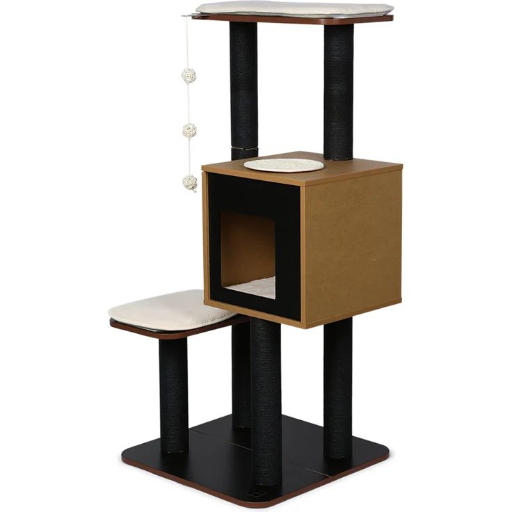 Vesper Kratzbaum V-High Base schwarz – Bild 1