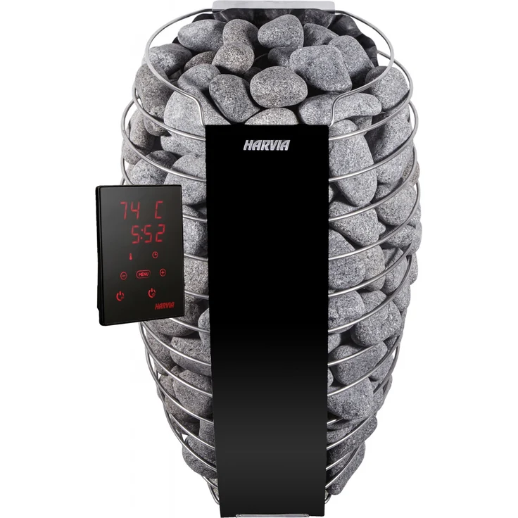 Harvia Spirit SP90XW 9 kW WiFi Black finnischer Saunaofen inklusive Xenio WiFi Steuerung – Bild 1